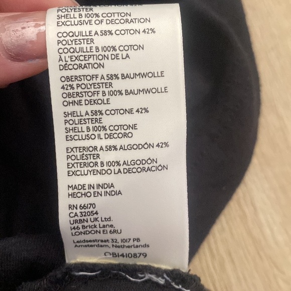 Free People Flowy Indie Sleaze Black Crop Top Embroidered Western Boho - Picture 12 of 12